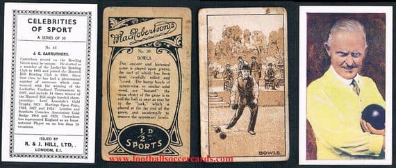 1917 -1920s MacRobertson's & Hill tobacco a pair of bowls cards