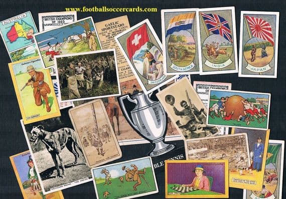 1917 -1970s BARGAIN LOT 22 sports stars Allens Devlin Phillips & French trade hunting etc