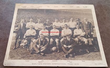 1919 All Sports gift supplement England Victory team ECONOMY BUY,