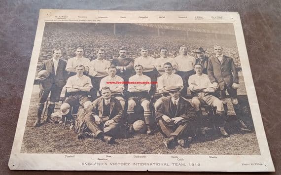 1919 All Sports gift supplement England Victory team ECONOMY BUY,