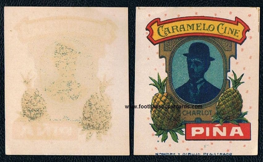 1919 Charlie Chaplin ROOKIE CARD Caramelo Cine  from Spain - read all to see why!