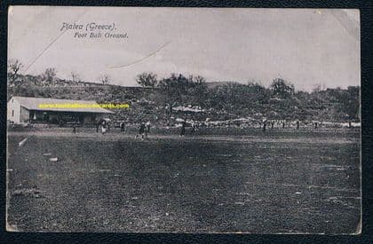 1919 Πλάταια Platea stadium Greece the old ground, 100+ years old postcard Hellas Greek