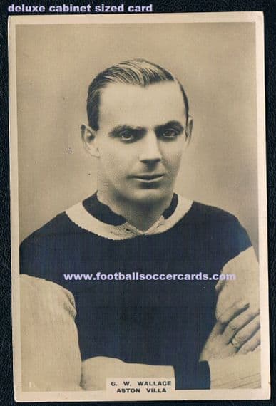 1920 Charles Wallace End.number 1 Aston Villa 1st Pinnace card cabinet issue