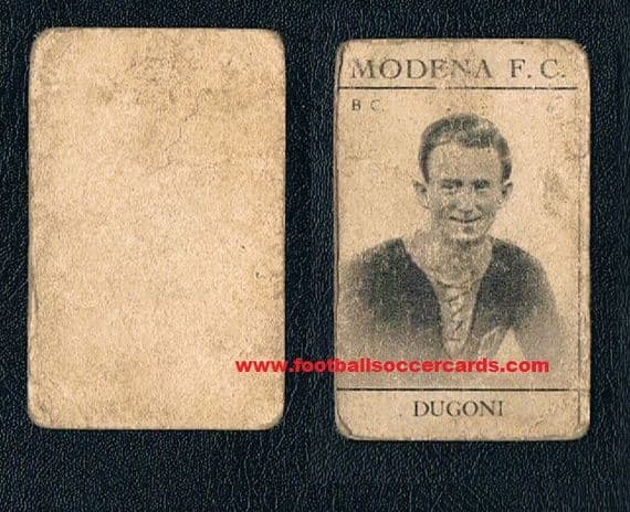 1920 's Bruno Dugoni MODENA Mocchetti Chocolates trade card