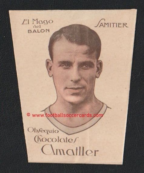 1920's Samitier Amattler El Mago del Balon cup card, unused, as new RESERVED