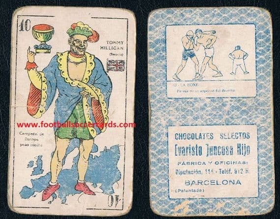 1920 s Tommy Milligan boxer childhood pal of Hughie Gallacher European boxing champion from Scotland