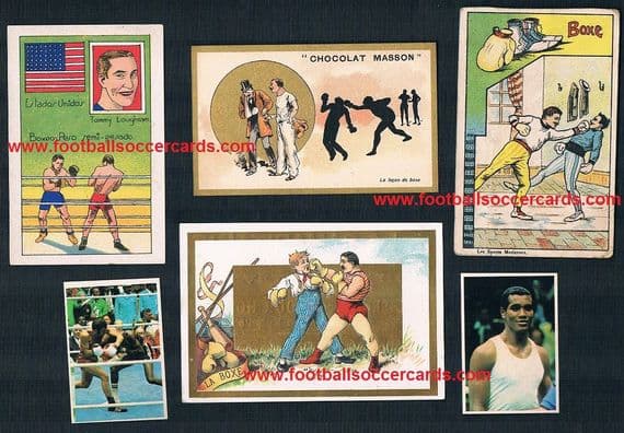 1920s -70s boxing 6 cards Tommy Loughram World Light Heavyweight Champion etc SEEN IN MY 2021 BOOK!