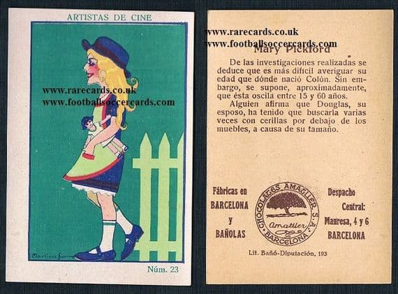 1920s Amatller Mary Pickford artistas 23
