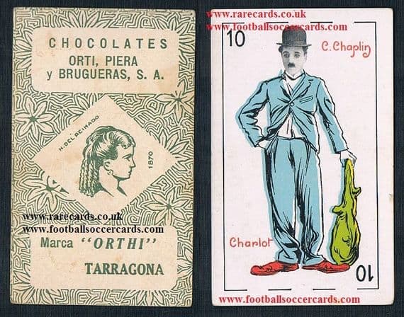 1920s Charlie Chaplin Orthi trade card 10