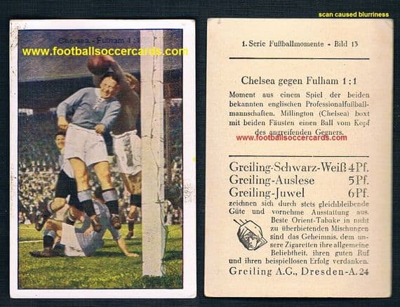 1920s Chelsea v Fulham card by Greiling fussballmomente 13