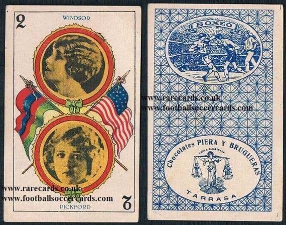 1920s Mary Pickford Tarrasa trade card