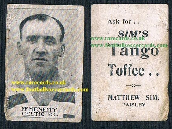 1920s SIM's tango Toffee Celtic McMenemy