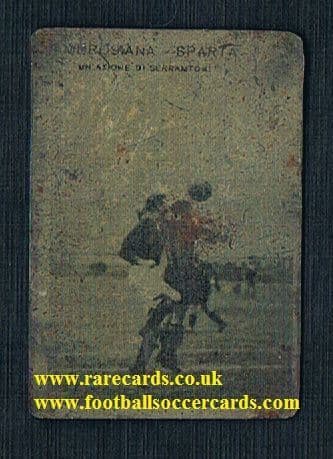 1920s Sparta Praha vs. Inter rookie Pietro Serantoni WC38 winner METAL card