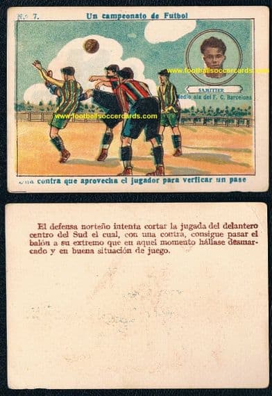 1922 -23 Josep Samitier #7 How The Championship Was Won card SOLD £95