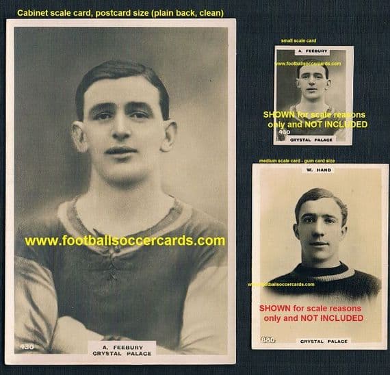 1922 A Feebury #430 Crystal Palace cabinet-scale Pinnace card