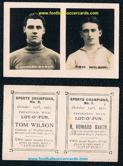 1922 B Howard Baker & Wilson LOT O FUN uncut Sports Champions BETTER CONDITION