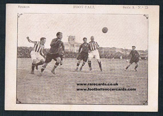 1922 Barcelona v Rapid Wien Vienna chocolates card from Spain by Juncosa