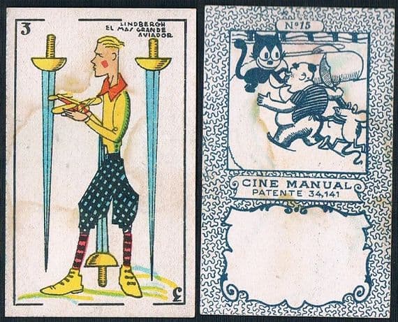 1922 Charles Lindbergh Cine Manual 15 3 swords