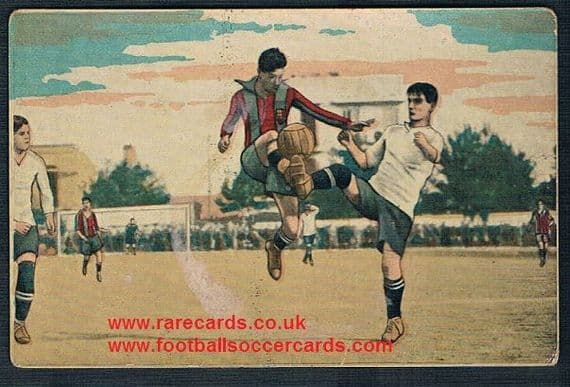 1922 Crook Town Co. Durham v Barcelona card Eduardo Pi