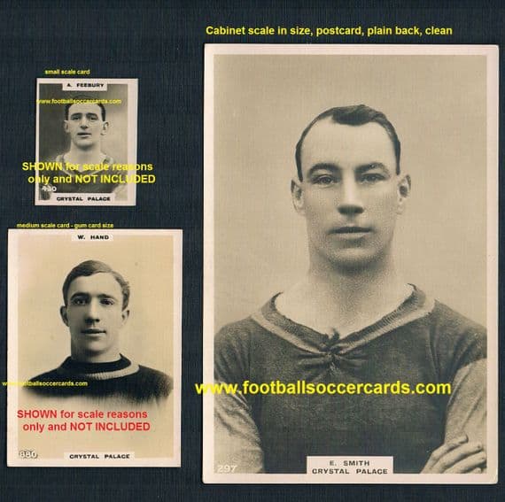 1922 E Smith #297 Crystal Palace cabinet-scale Pinnace card