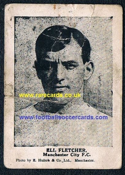 1922 Hulton Dispatch Chronicle Eli Fletcher Man City IT DOES NOT COME RARER THAN THIS!