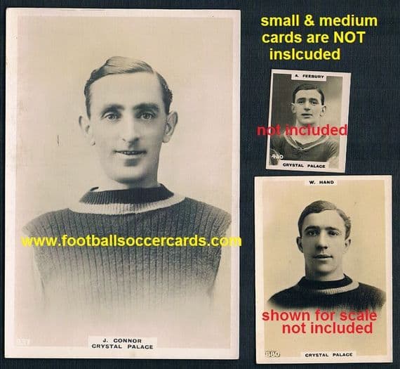 1922 J Connor #837 Crystal Palace cabinet-scale Pinnace card top rarity