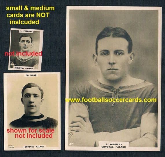 1922 J Whibley #431 Crystal Palace cabinet-scale Pinnace card