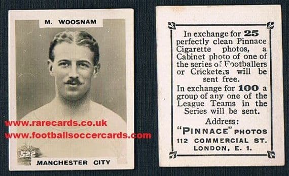 1922 Max Woosnam SMALL SIZE 522 pinnace Man C