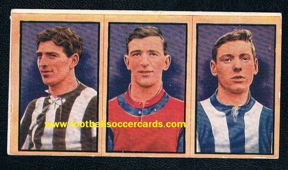 1922 McCracken UNCUT TRIO Sport & Adventure Morris WBA Feebury Crystal Palace