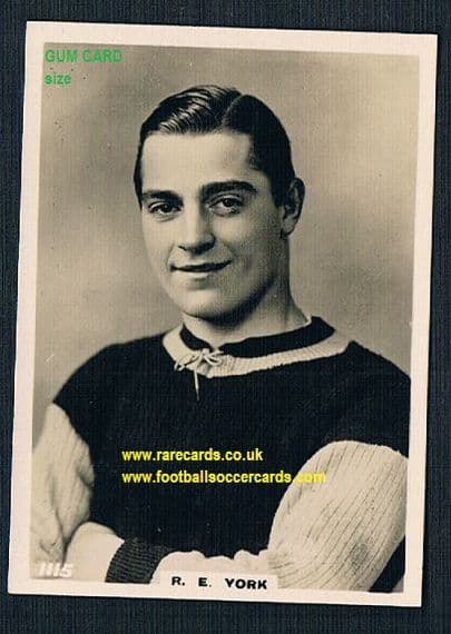 1922 Pinnace GUM CARD SIZE 1115 York Aston Villa FRAMELINES