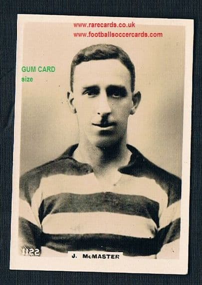 1922 Pinnace GUM CARD SIZE 1122 Celtic McMaster card FRAMELINES
