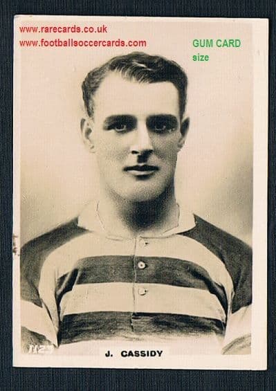 1922 Pinnace GUM CARD SIZE 1123 Celtic Cassidy card FRAMELINES back