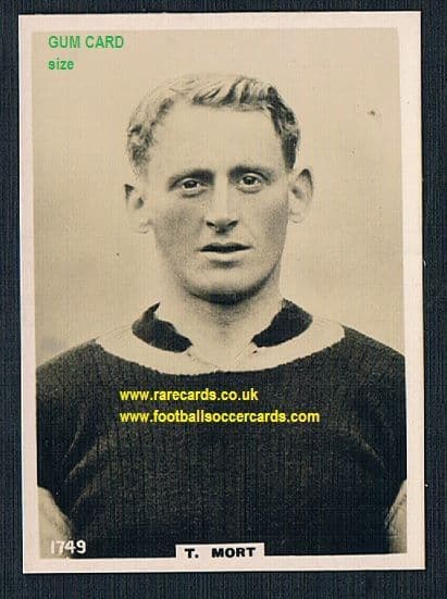 1922 Pinnace GUM CARD SIZE 1749 Mort Aston Villa FRAMELINES