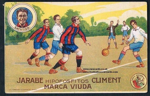 1922 Samitier Jarabe Climent card SOLD