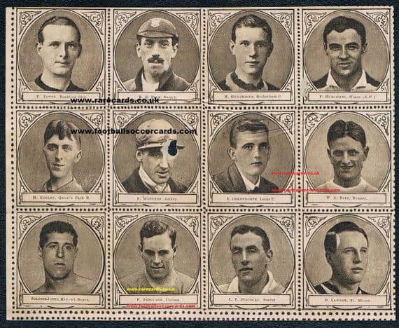 1922 sheet 12 Sports Fun QPR Leeds Wigan