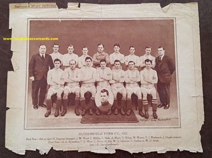 1922 SPORTS PICTURES Magazine free gift supplement HUDDERSFIELD TOWN with HERBERT CHAPMAN !