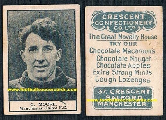 1923 -24 Charlie Moore Manchester United Crescent sweet cigarettes card