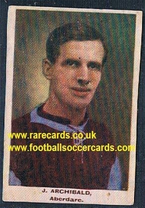 1923 Adventure Gallery Famous Club Colours Players Aberdare Archibald