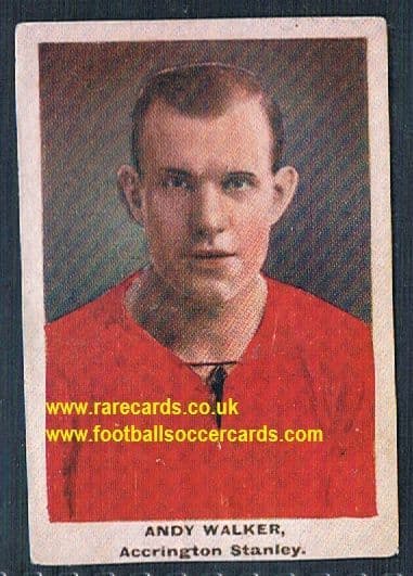 1923 Adventure Gallery Famous Club Colours Players Accrington Stanley Walker