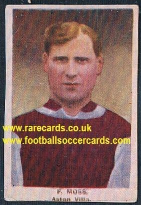 1923 Adventure Gallery Famous Club Colours Players Aston Villa Moss