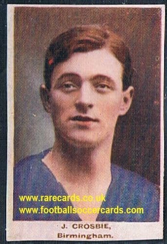 1923 Adventure Gallery Famous Club Colours Players Birmingham Crosbie
