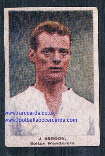 1923 Adventure Gallery Famous Club Colours Players Bolton Wanderers Seddon