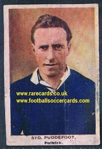 1923 Adventure Gallery Famous Club Colours Players Falkirk WHU Puddefoot