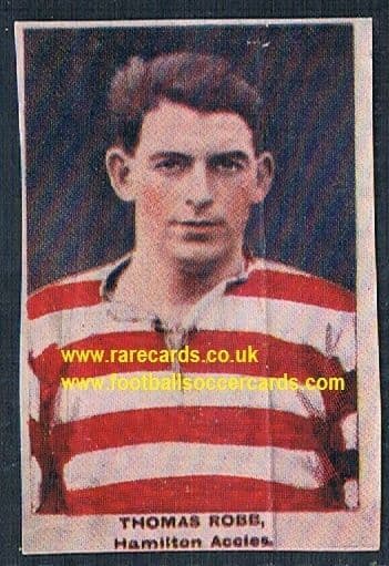 1923 Adventure Gallery Famous Club Colours Players hamilton Accademicals Robb