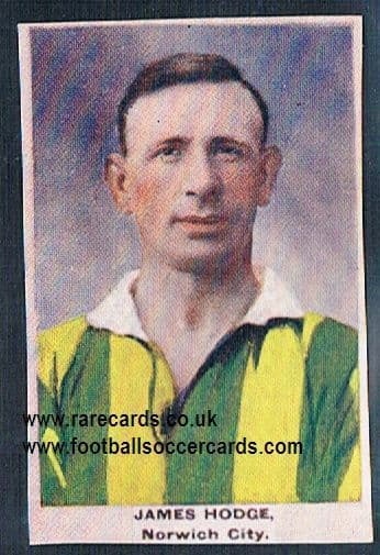 1923 Adventure Gallery Famous Club Colours Players Norwich Hodge