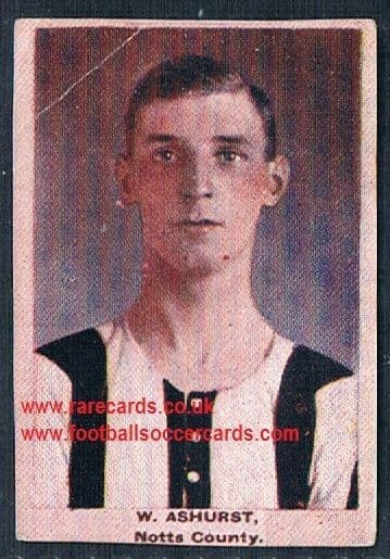 1923 Adventure Gallery Famous Club Colours Players Notts County Ashurst