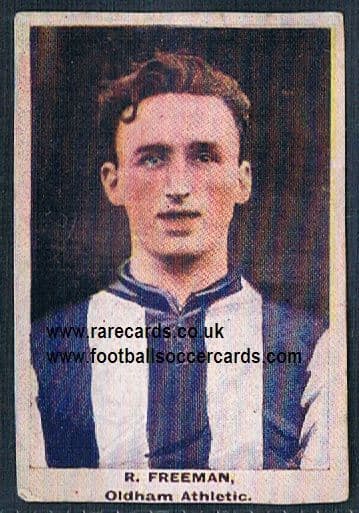 1923 Adventure Gallery Famous Club Colours Players Oldham Athletic freeman
