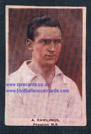 1923 Adventure Gallery Famous Club Colours Players Preston North End Rawlings