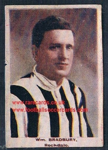 1923 Adventure Gallery Famous Club Colours Players Rochdale Bradbury