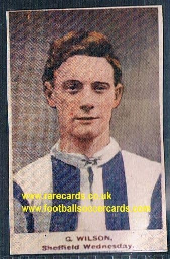 1923 Adventure Gallery Famous Club Colours Players Sheffield Wednesday Wilson